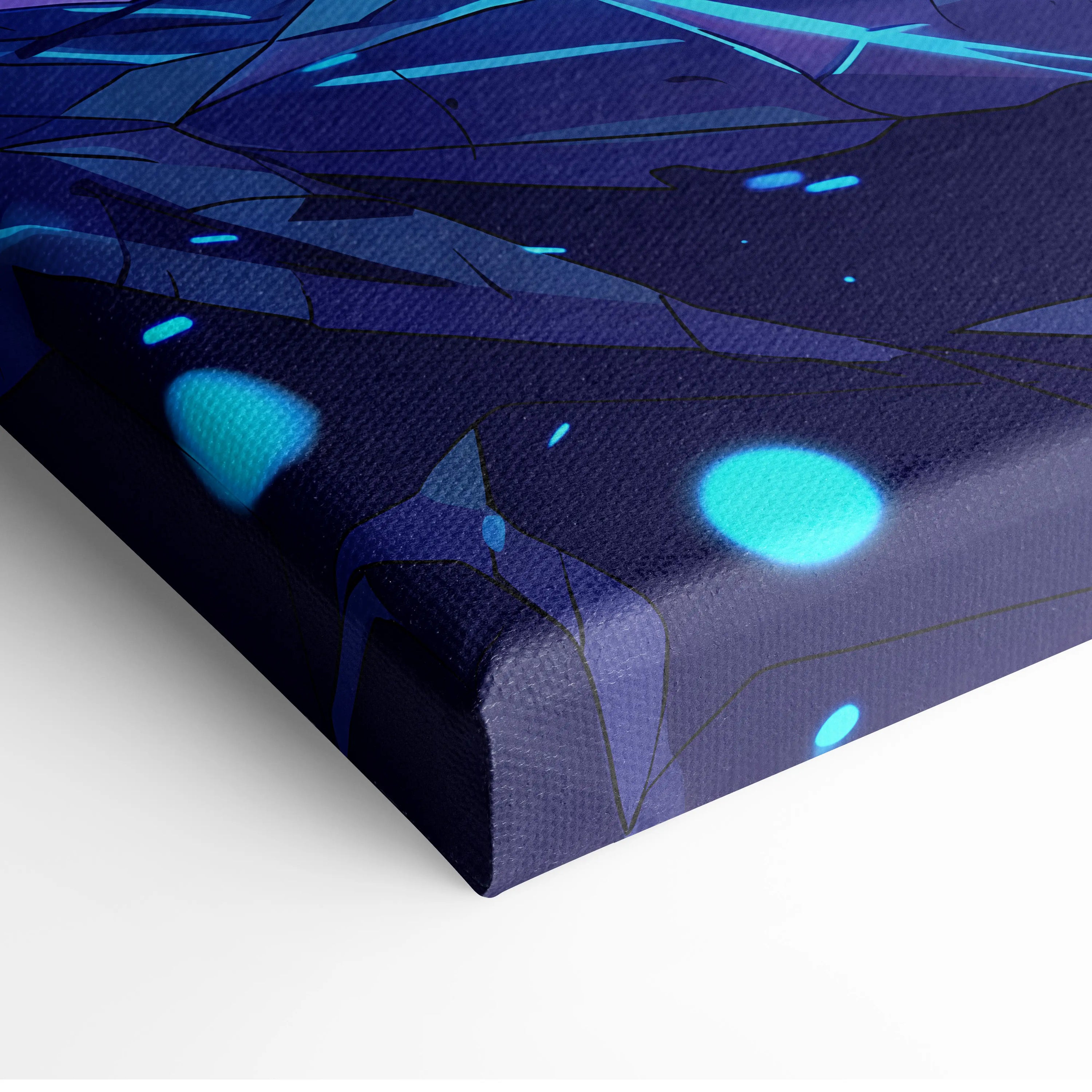 Vaporwave Neon Saga Canvas - Vaporwave Neon Art Purple Pink Blue Living Room Retro Dreamy Nostalgic Neon Decor Canvas