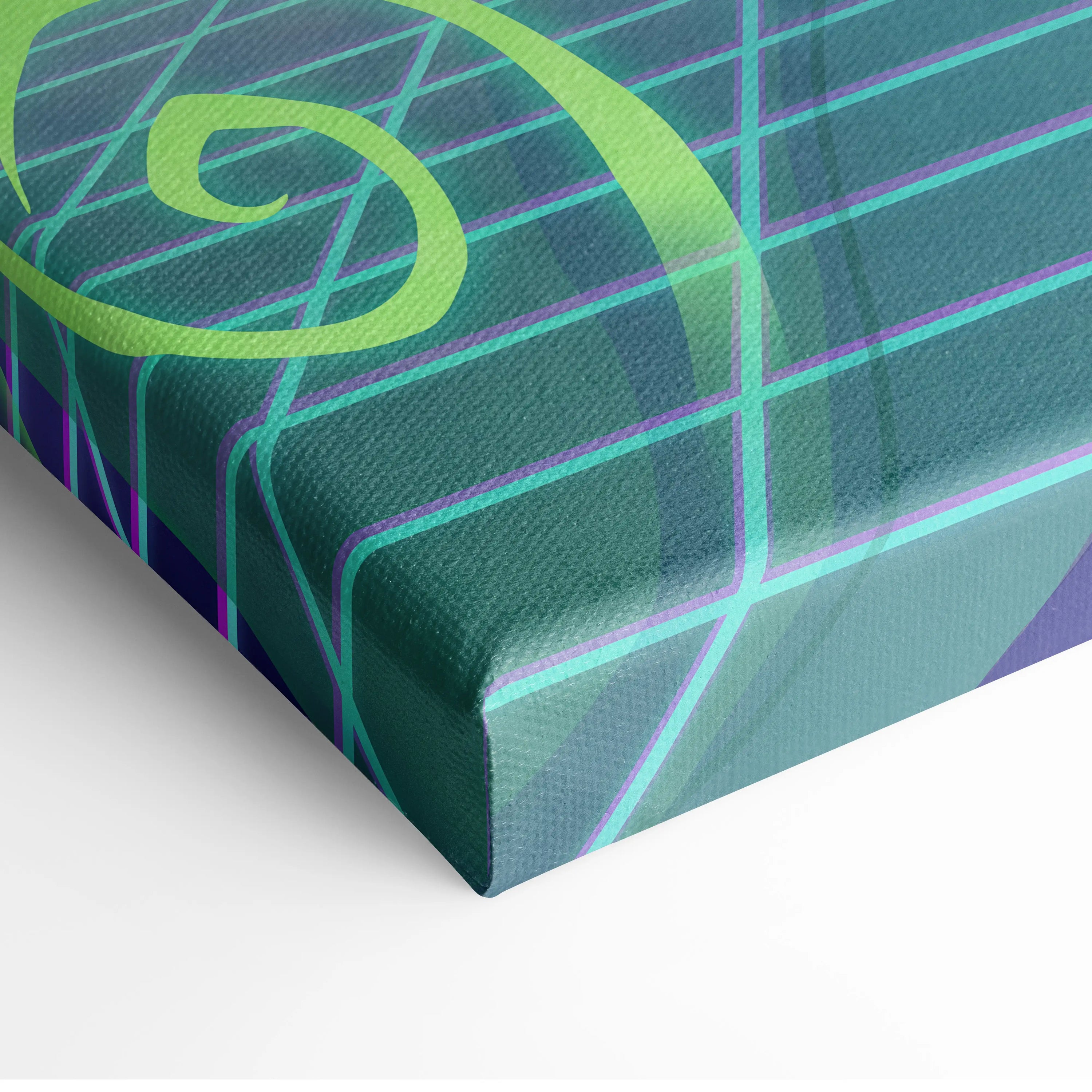 Vaporwave Archer Goddess Neon Canvas - Vaporwave Archer Goddess Neon Cyan Magenta Lime Green Living Room Futurism Mystical Mood Vaporwave Art Canvas