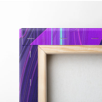 Neon Vaporwave Cathedral - Cathedral Neon Pink Purple Blue Vaporwave Dreamy Mood Retro Futurism Neon Canvas
