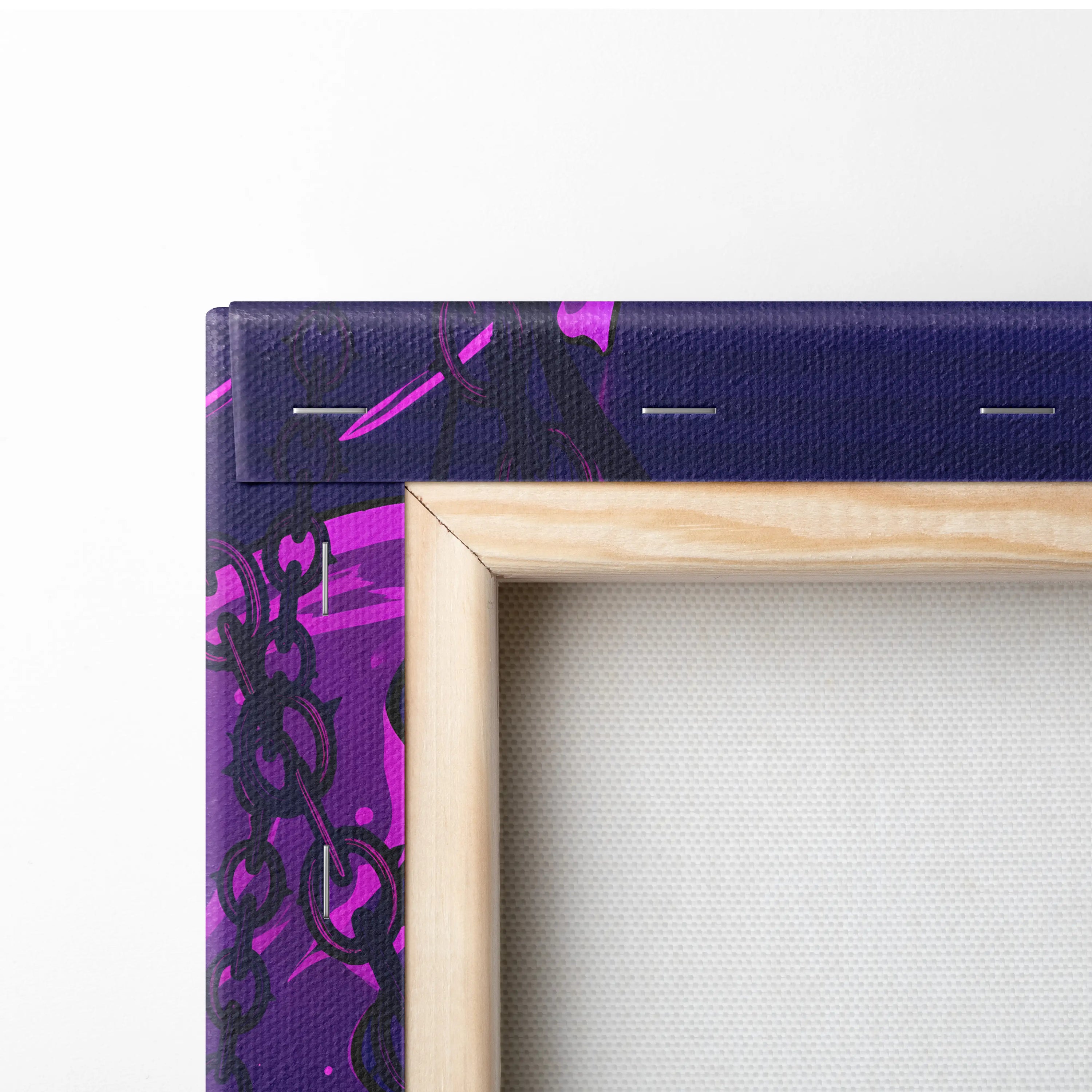 Neon Dragon Vaporwave Canvas - Neon Dragon Purple Blue Pink Cyan Living Room Vaporwave Dreamy Mood Cyberpunk Canvas