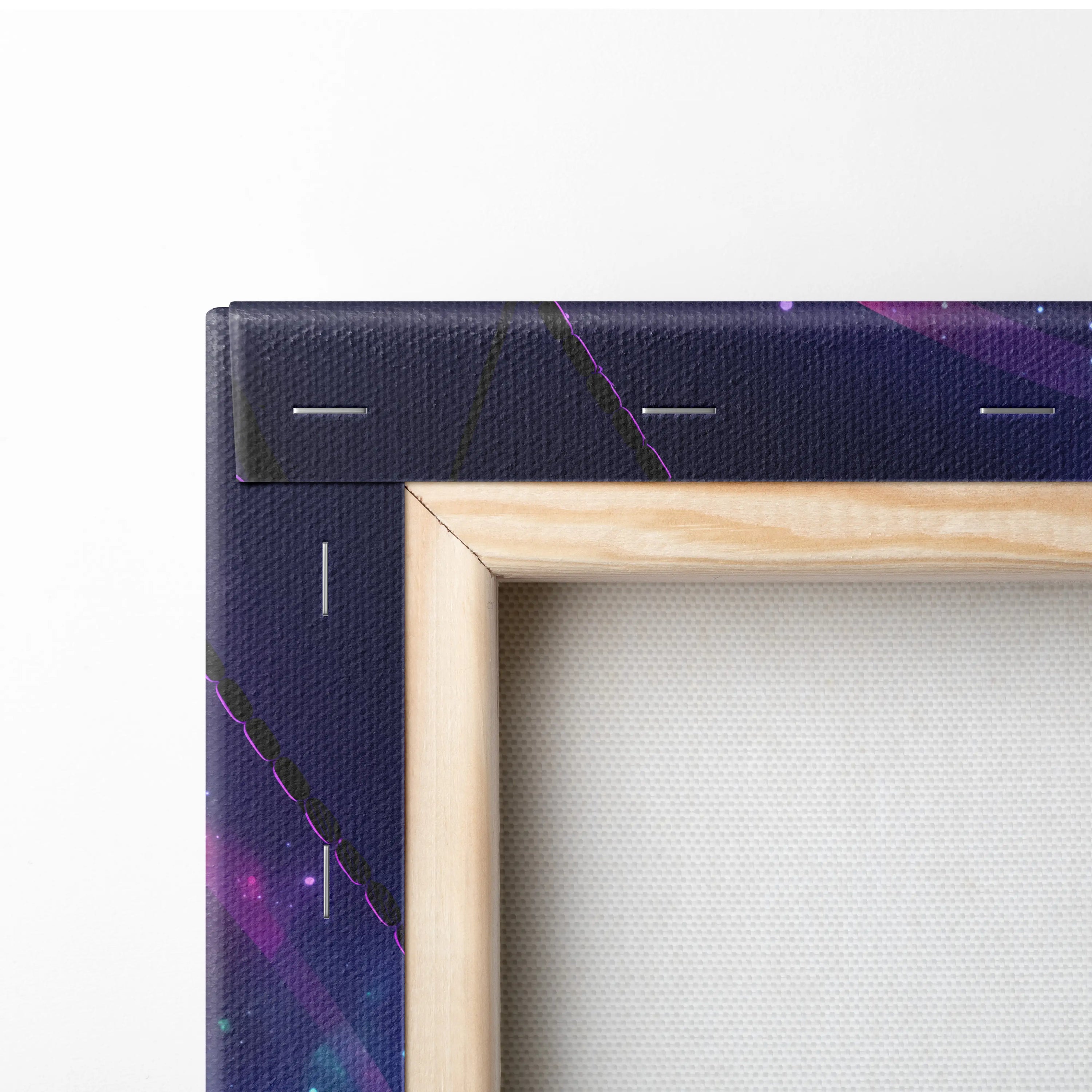 Vaporwave Neon Fantasy Canvas - Vaporwave Fantasy Neon Purple Living Room RetroFuturism Mystical Mood Canvas Print