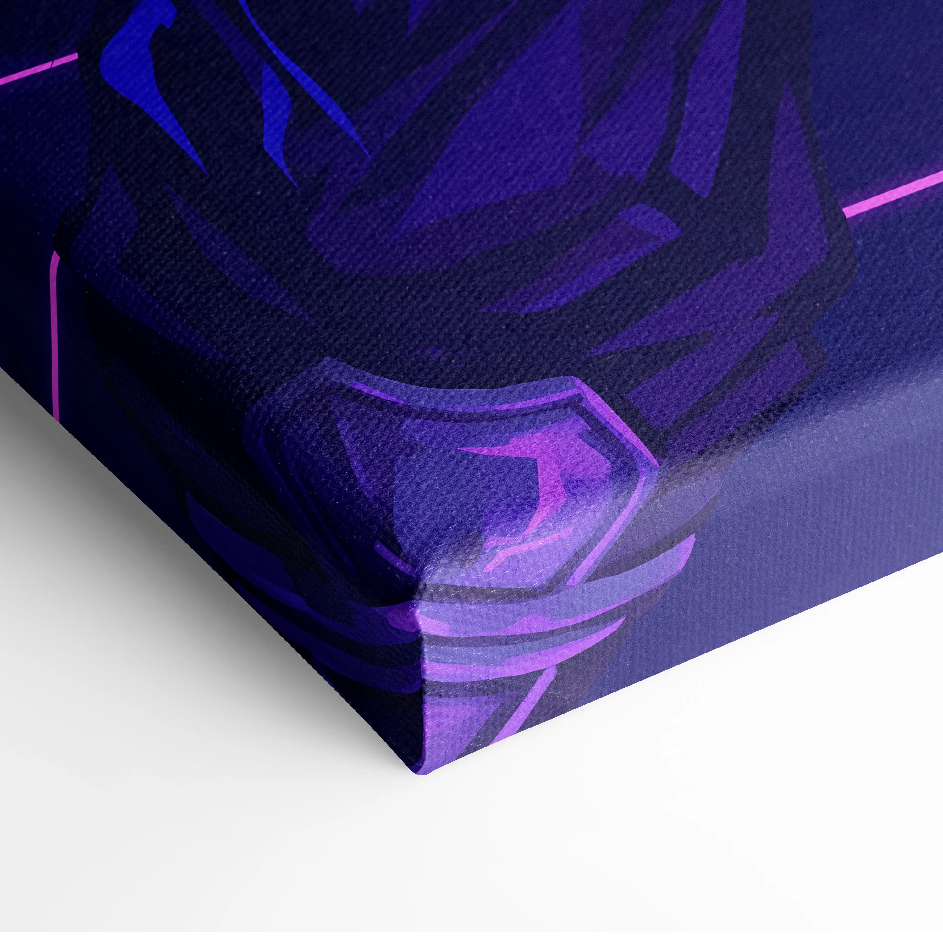Vaporwave Neon Dream Canvas - Surreal Neon Dancer Living Room Vaporwave Dreamy Nightlife Mood Modern Retro Canvas
