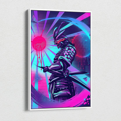 Vaporwave Neon Dragon Art - Dragon Neon Pink Purple Blue Living Room Vaporwave Mystical Neon Cyberpunk Wall Art Canvas