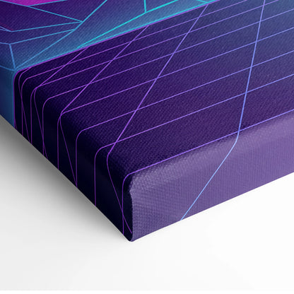 Vaporwave Neon Cosmos Canvas - Astronaut Neon Pink Blue Living Room Vaporwave Dreamy Retro Futuristic Neon Space Canvas