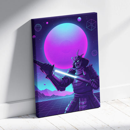 Vaporwave Neon Cosmos Canvas - Astronaut Neon Pink Blue Living Room Vaporwave Dreamy Retro Futuristic Neon Space Canvas