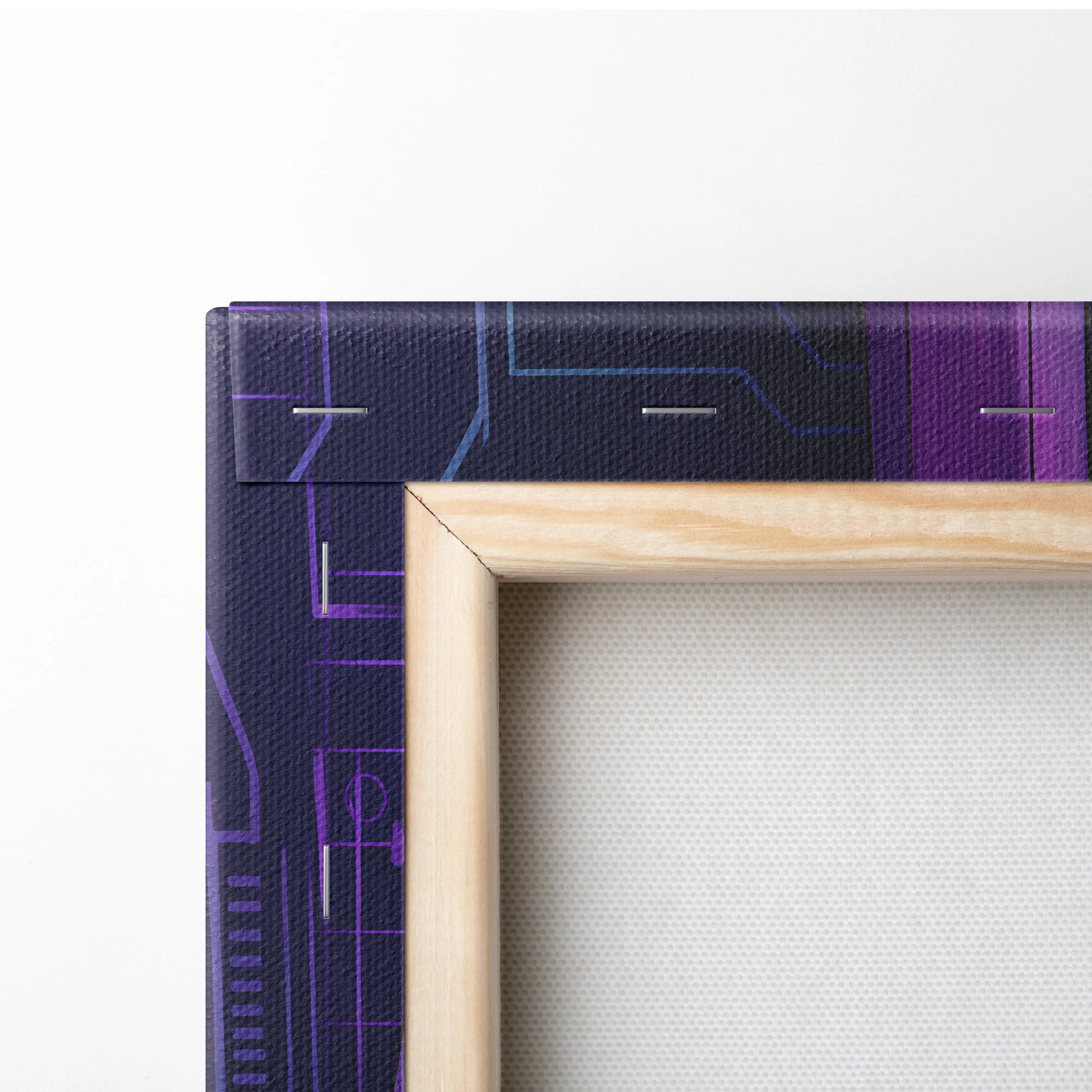 Neon Gate Vaporwave Canvas - Vaporwave Portal Purple Teal Lime Living Room Neon Mystical Retro Vaporwave Canvas