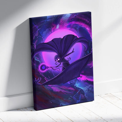Vaporwave Neon Dream Canvas - Mythical Figure Neon Purple Living Room Vaporwave Dreamy Mood Retro Neon Wall Art Canvas