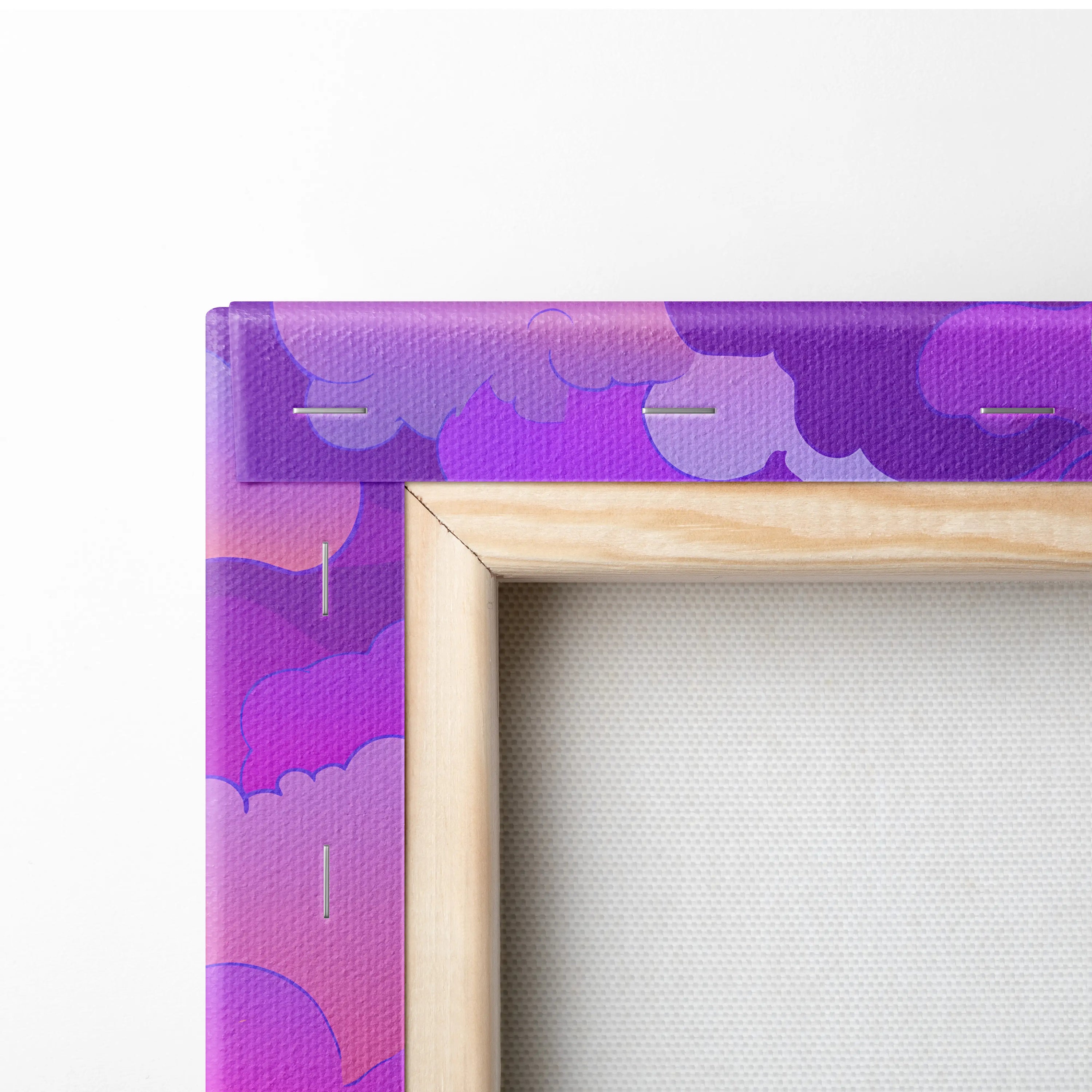Vaporwave Fuji Neon Canvas - Fuji Landscape Neon Pastels Living Room Vaporwave Dreamy Nostalgic Mood Wall Art Canvas