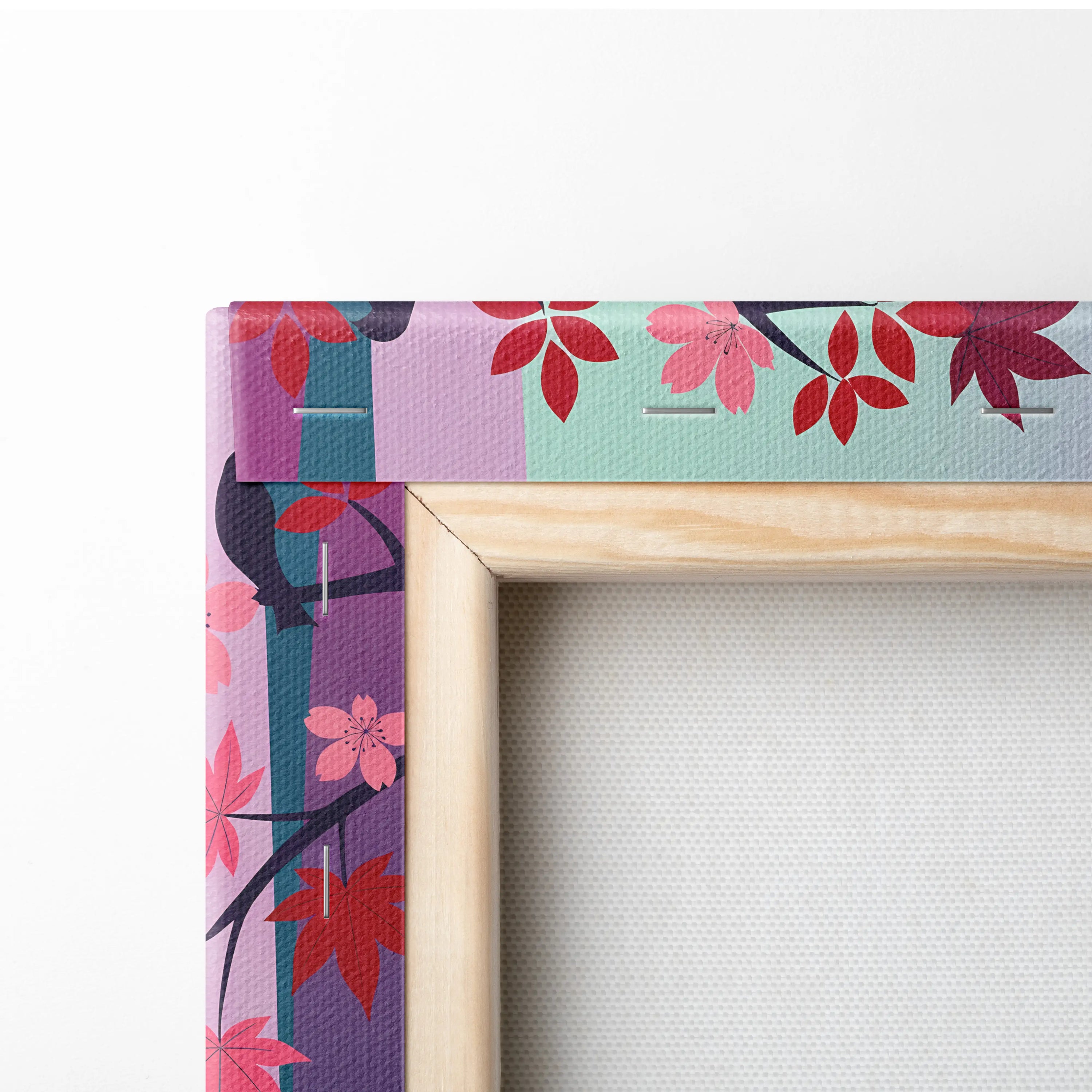 Vaporwave Fuji Dream Canvas - Vaporwave Mount Fuji Pink Turquoise Living Room Futurism Dreamy Mood Japan Wall Art Canvas