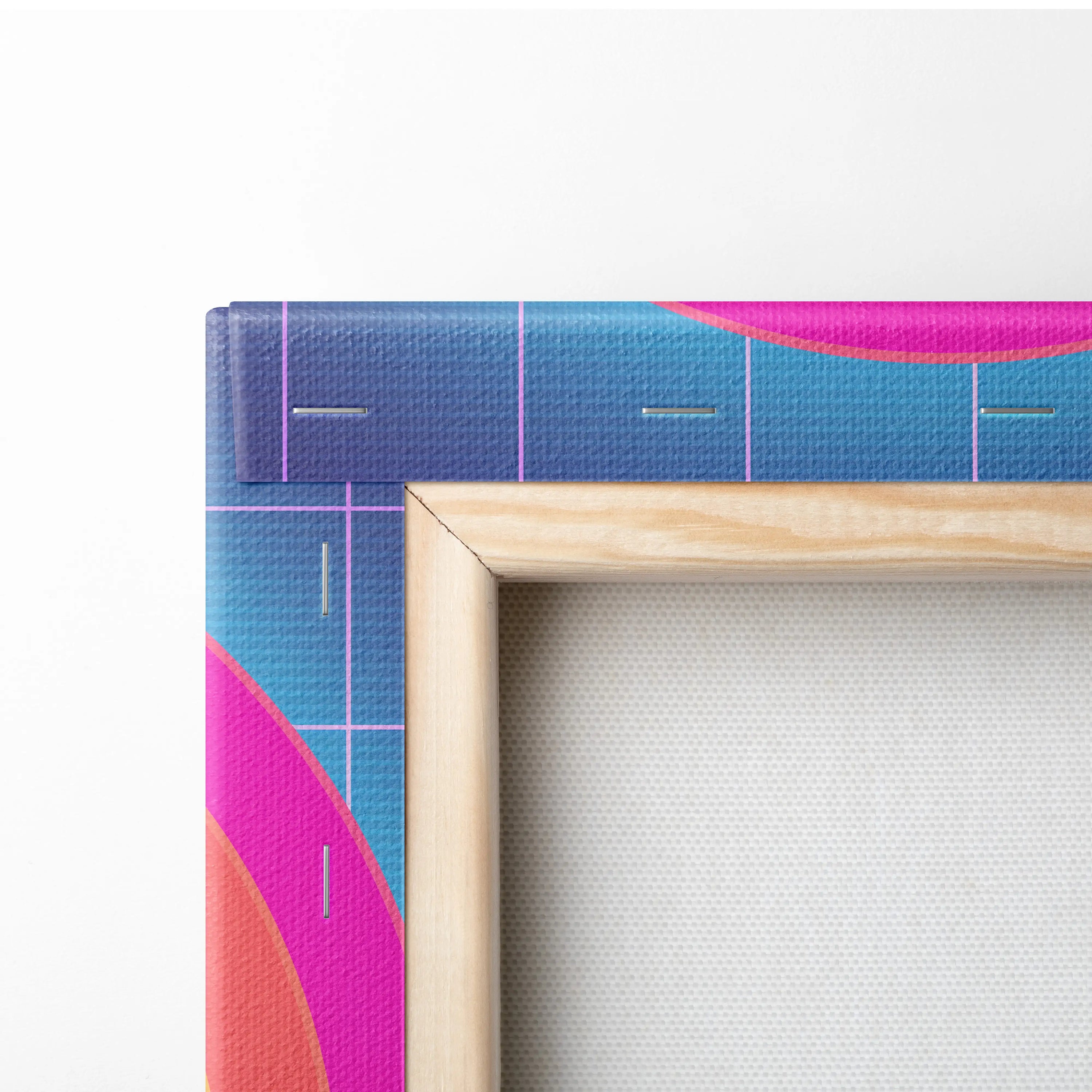 Vaporwave Japan Landscape Dream - Japanese Neon Landscape Living Room Vaporwave Dreamy Nostalgic Vaporwave Art Canvas