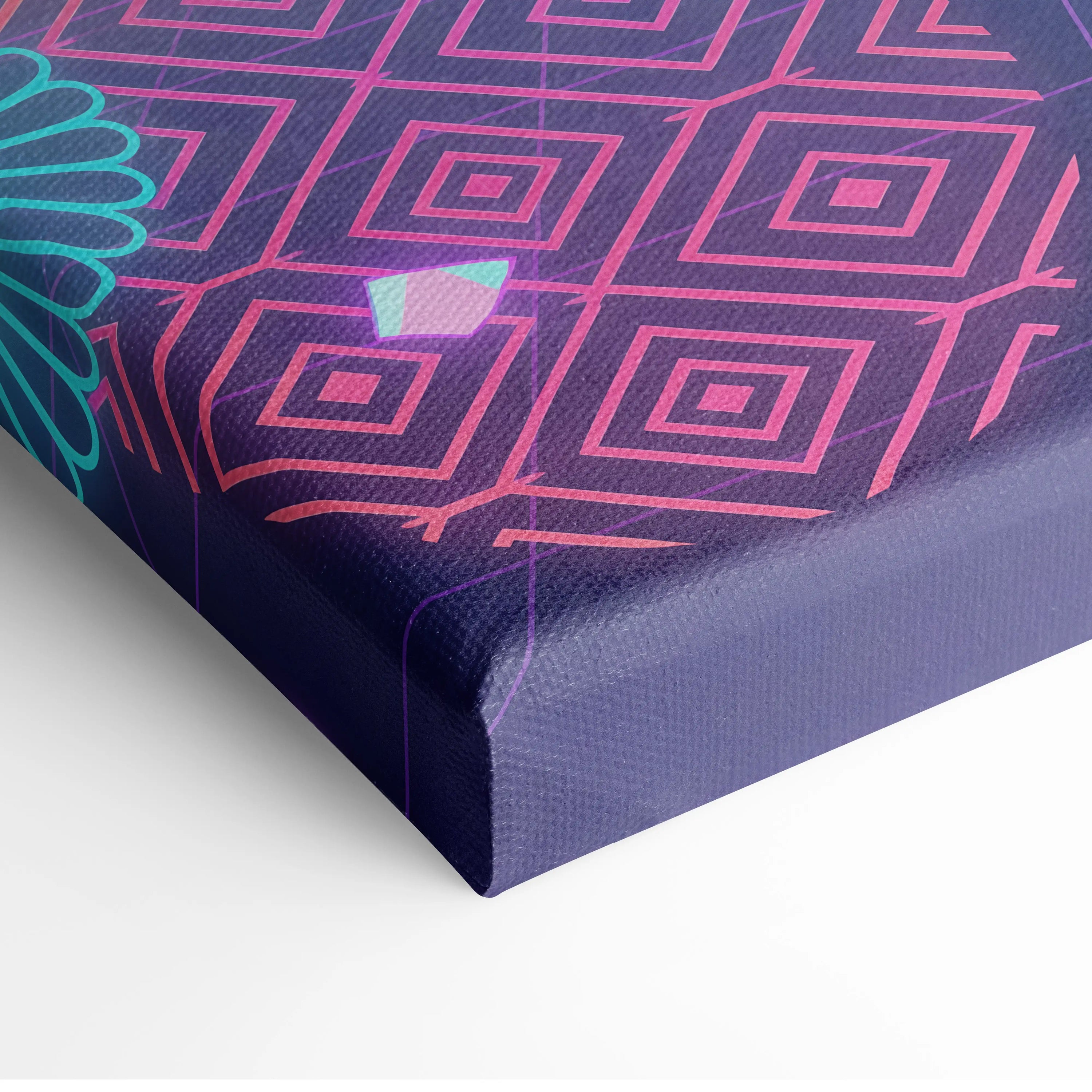 Vaporwave Sakura Sunset Canvas - Vaporwave Japan Landscape Neon LivingRoom Retro Futurism Dream Neon Vaporwave Canvas