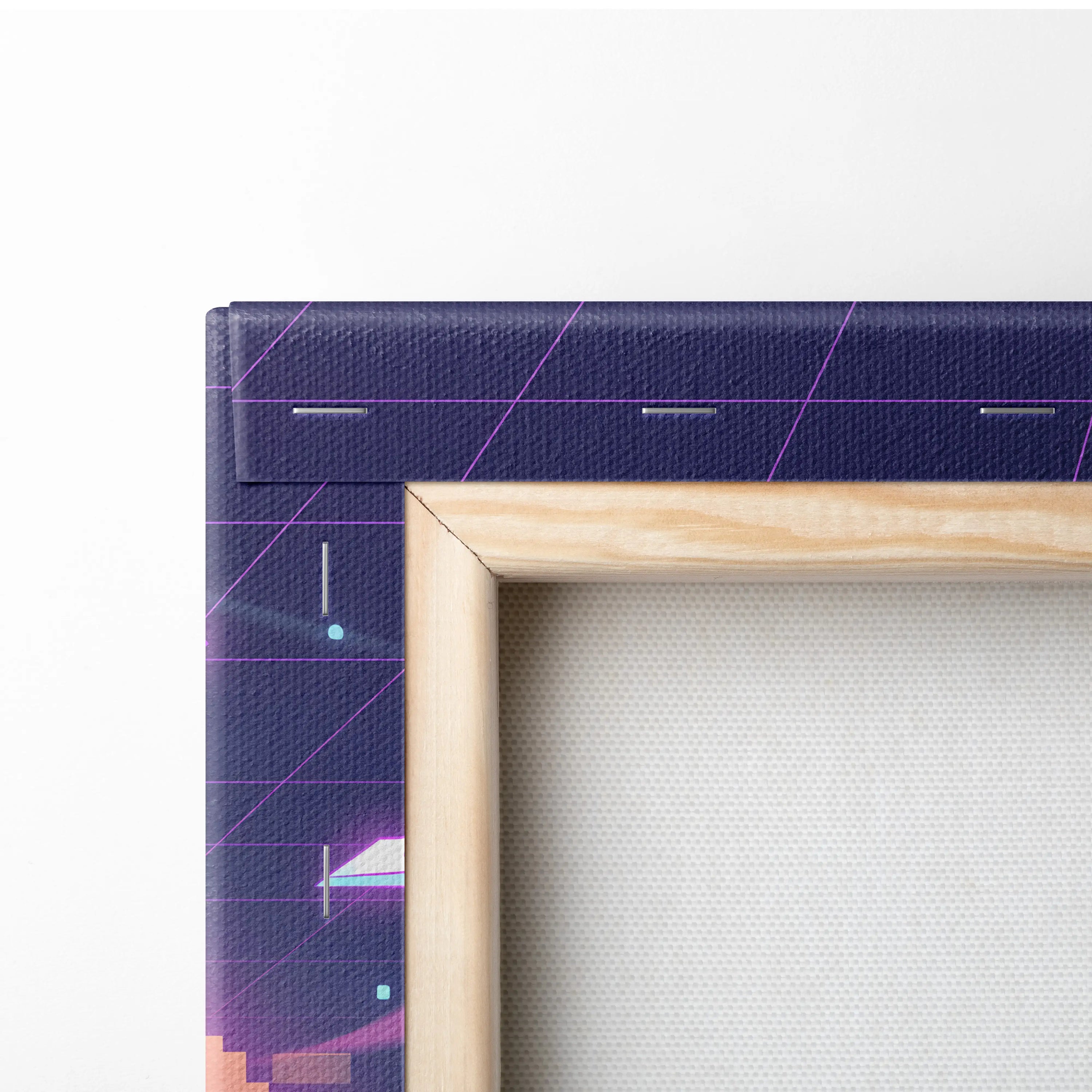 Vaporwave Sakura Sunset Canvas - Vaporwave Japan Landscape Neon LivingRoom Retro Futurism Dream Neon Vaporwave Canvas