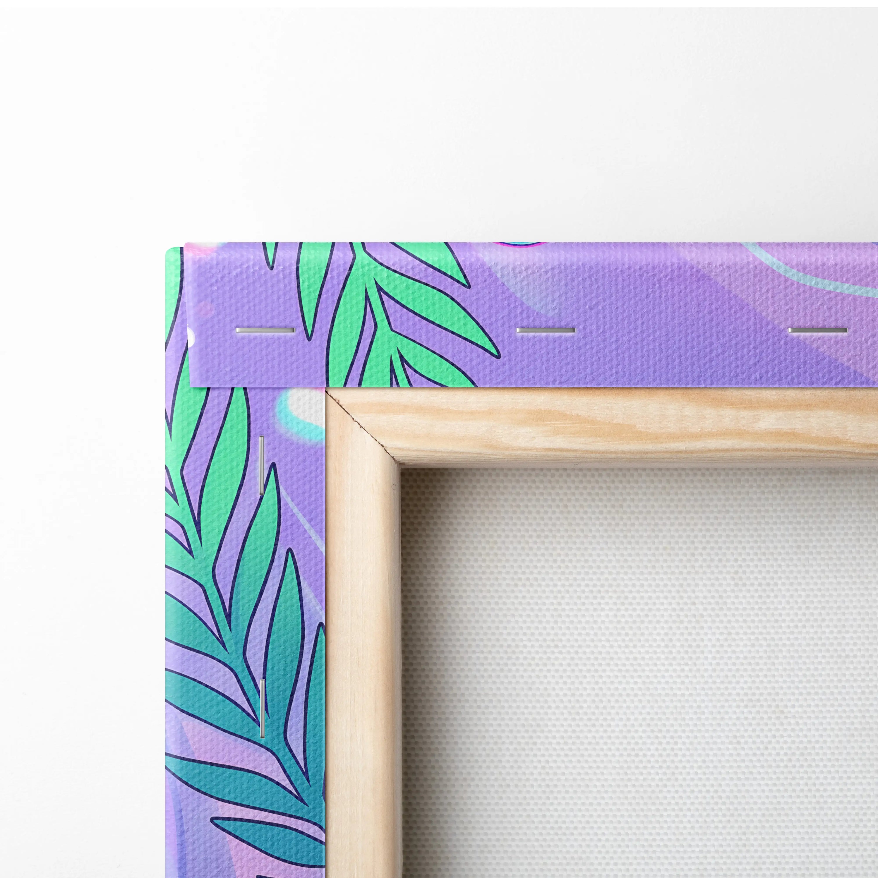Neon Sakura Vaporwave Canvas - Japan Inspired Vaporwave Neon Pastels Living Room Dreamy Retro Mood Vaporwave Canvas