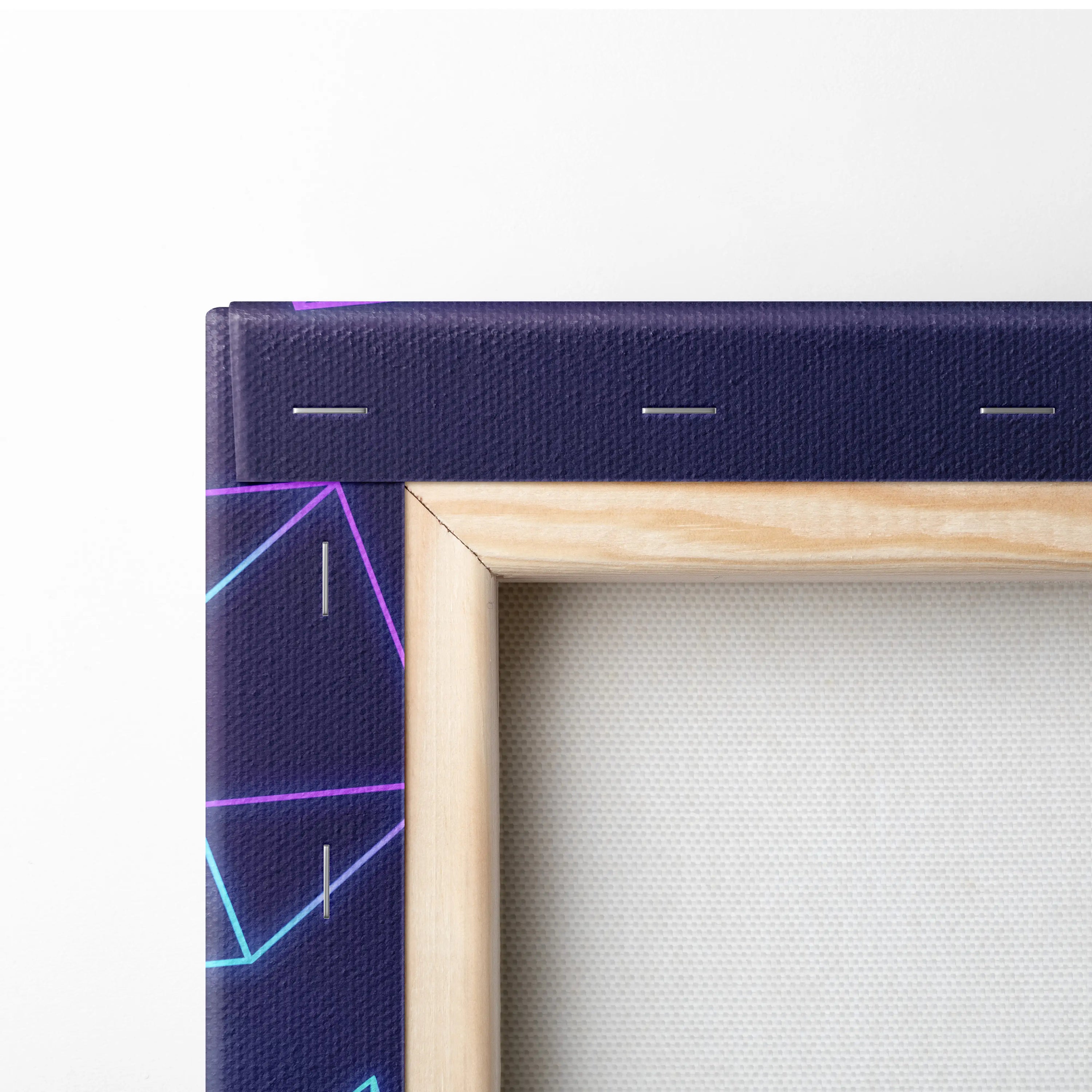 Vaporwave Neon Hero Canvas - Vaporwave Fantasy Hero Neon Purple Blue Living Room Dreamy Neon Mood Retro Futurism Canvas