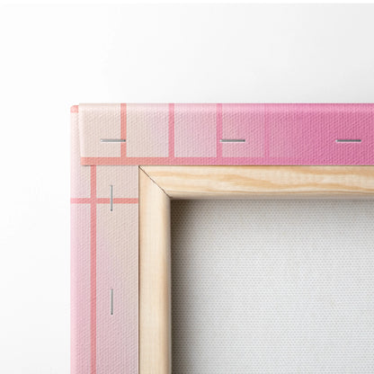 Neon Sakura Vista Canvas - Vaporwave Scene Pink Blue Living Room Neon Dreamy Nostalgic Retro Japanese Vaporwave Canvas
