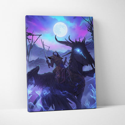 Vaporwave Moonrise Dream Canvas - Vaporwave Fantasy Neon Moon Canvas Moody Neon Aesthetic Retro Futurism Wall Art