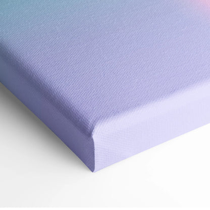 Vaporwave Japan Landscape Canvas - Japan Landscape Pastel Pink Blue Living Room Vaporwave Dreamy Nostalgic Canvas Print