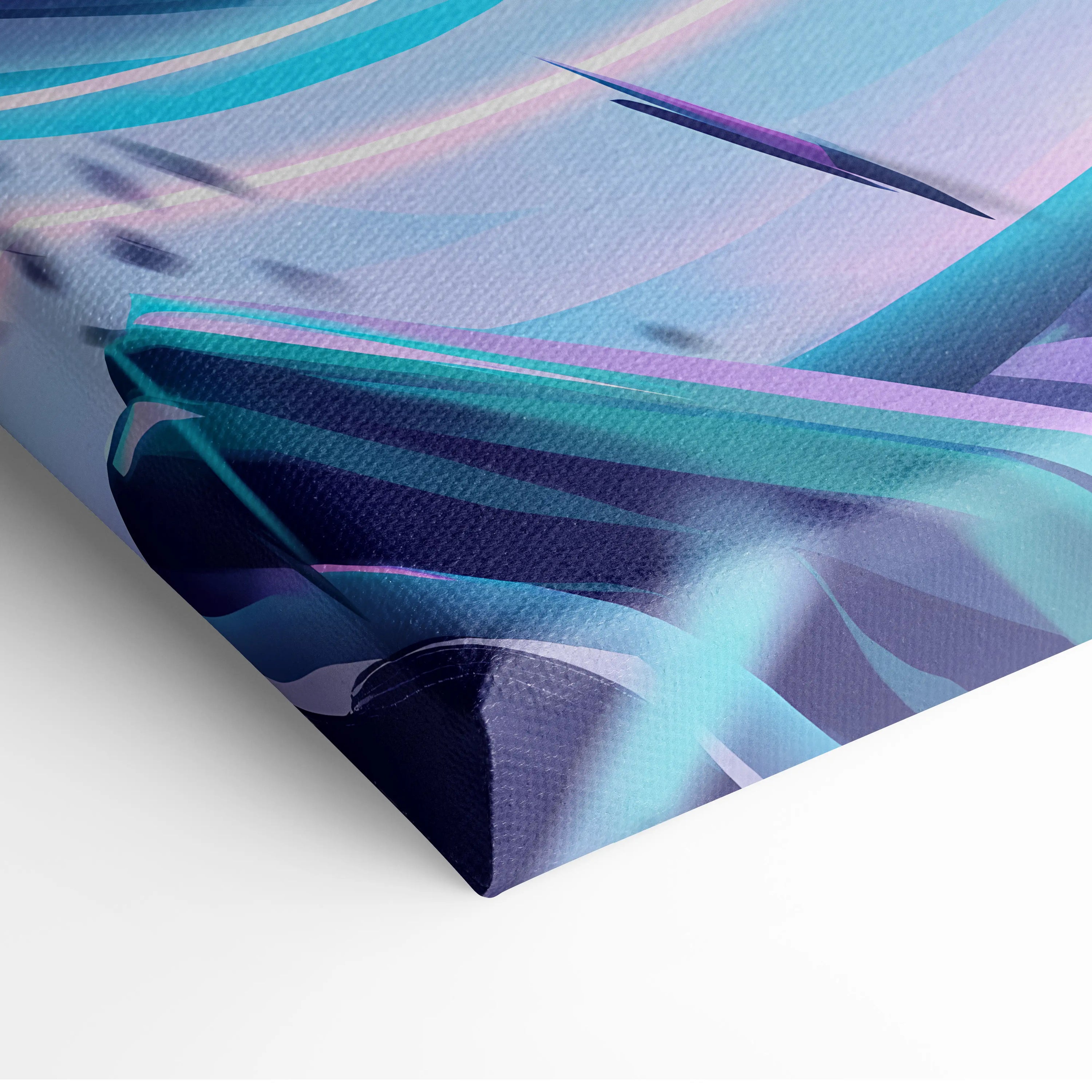 Vaporwave Neon Spirit Canvas - Vaporwave Spirit Neon Blues Pink Living Room Retro Futurism Moody Neon Aesthetic Canvas