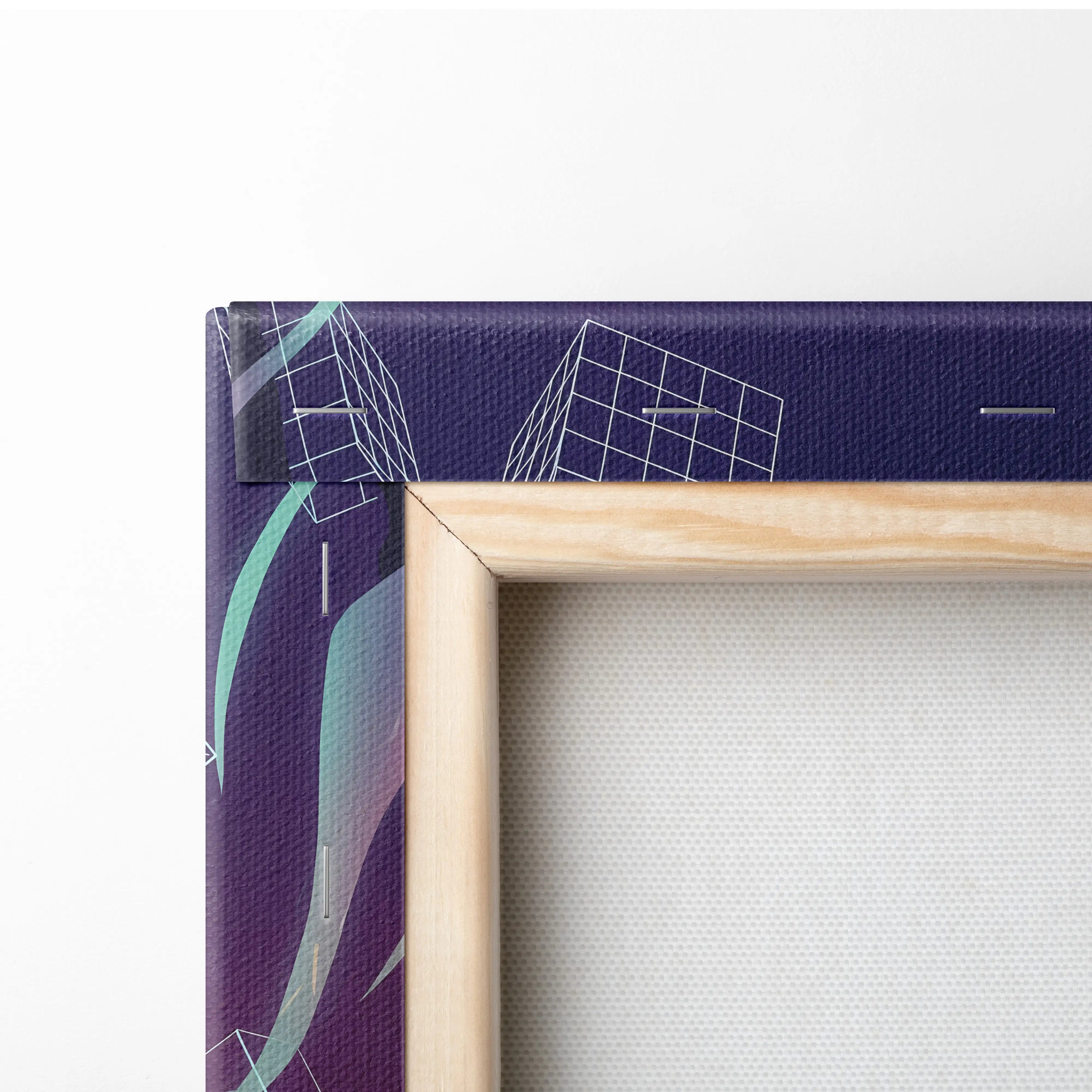 Vaporwave Neon Fantasy Canvas - Vaporwave Neon Purple Sunset Canvas Living Room Art Moody Dreamy Synthwave Decor