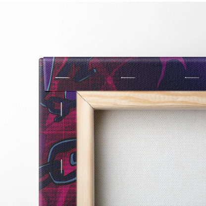 Vaporwave Vaporfantasy Neon Canvas - Vaporwave Character Neon Palette Living Room Decor Dreamy Mood Vaporwave Wall Art