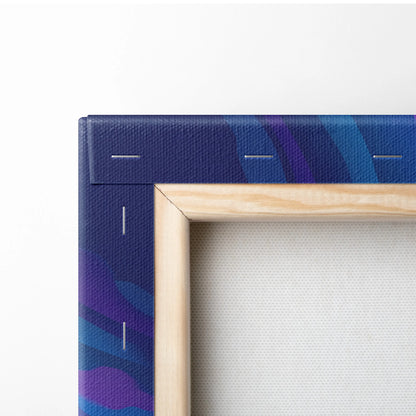 Vaporwave Neon Dragon Canvas - Dragon Neon Pink Blue Purple Living Room Vaporwave Mystical Neon Wall Art Canvas