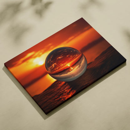 Stunning High-Resolution Beach Sunset Canvas Art for Living Room Decor