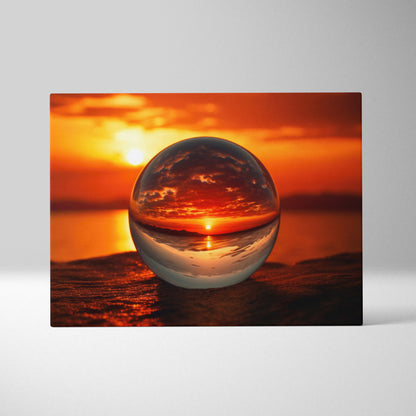 Stunning High-Resolution Beach Sunset Canvas Art for Living Room Decor