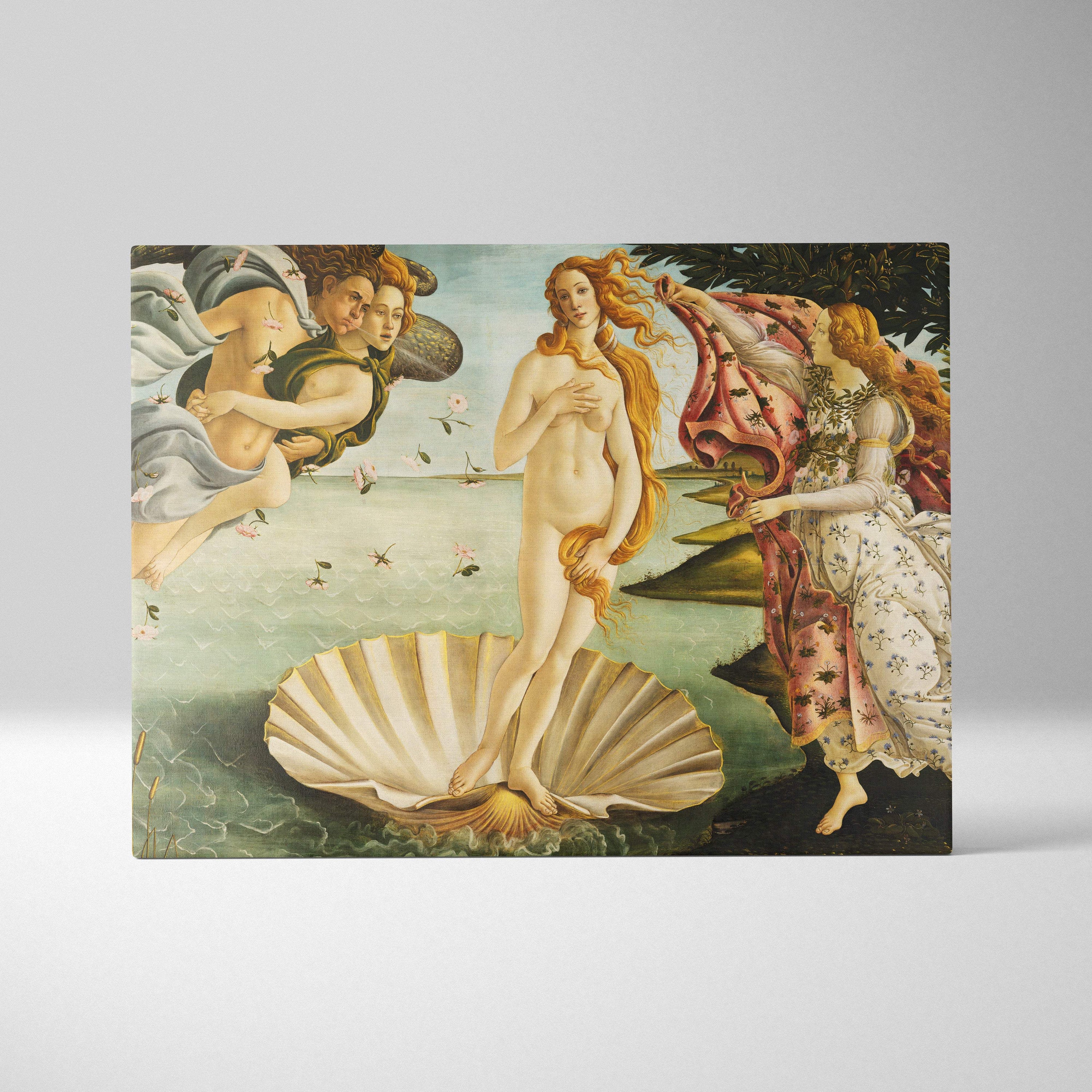 Botticelli The Birth of Venus reproduction nude figure on canvas