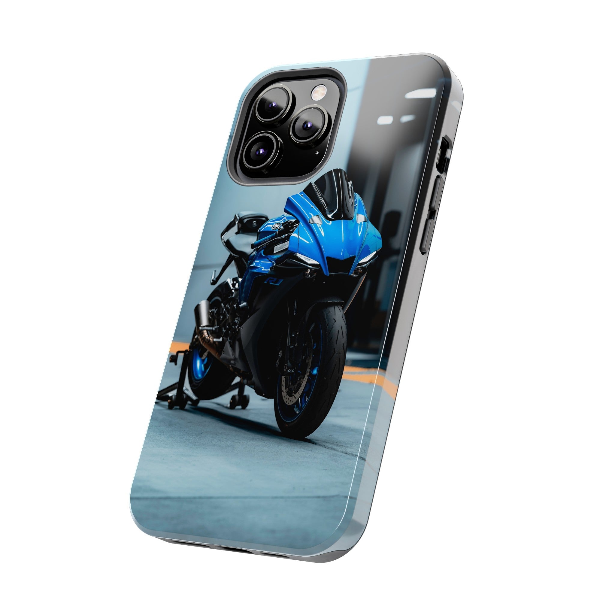 Yamaha R1 Motorcycle iPhone Case and Galaxy Phone Case #022 - Throttle Designs