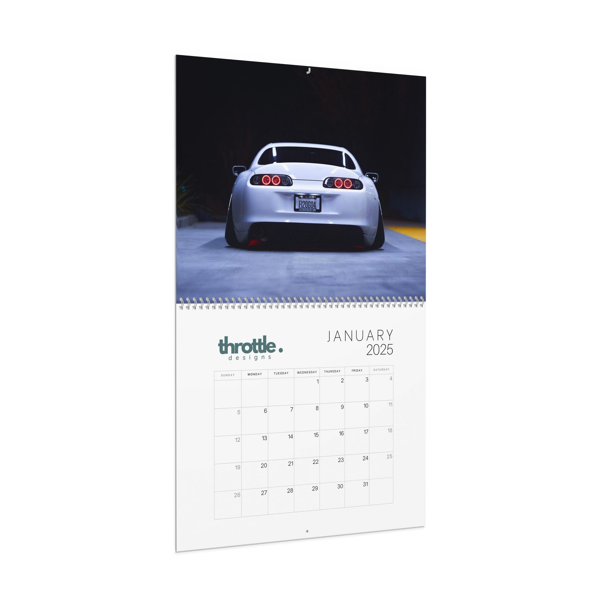 2025 JDM Automotive Car Calendar V3 - Throttle Designs