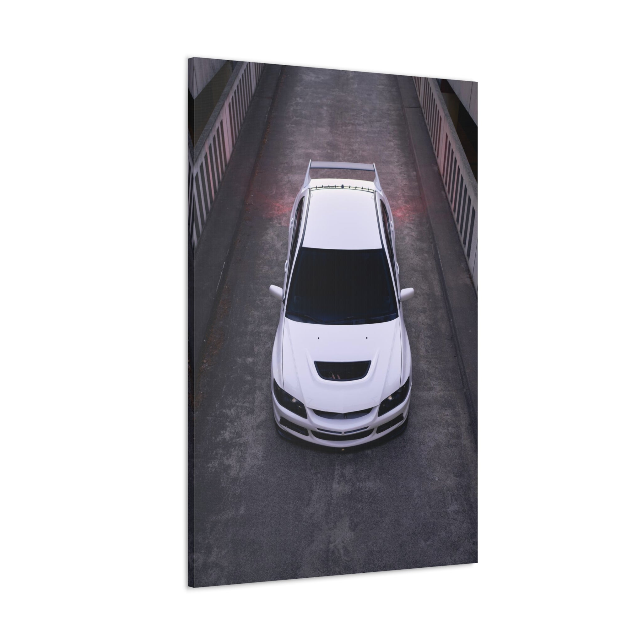 Mitsubishi Evo 8 Automotive Wrapped Canvas Print #001 - Throttle Designs