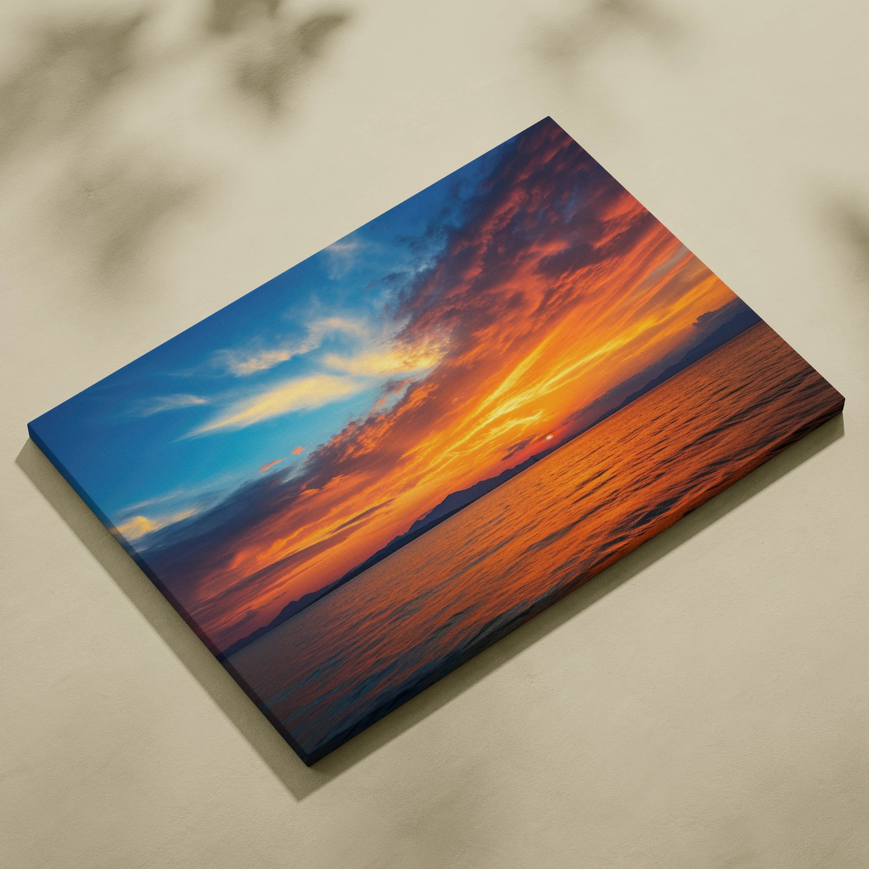 Stunning High Resolution Beach Sunset Canvas Wall Art Decor
