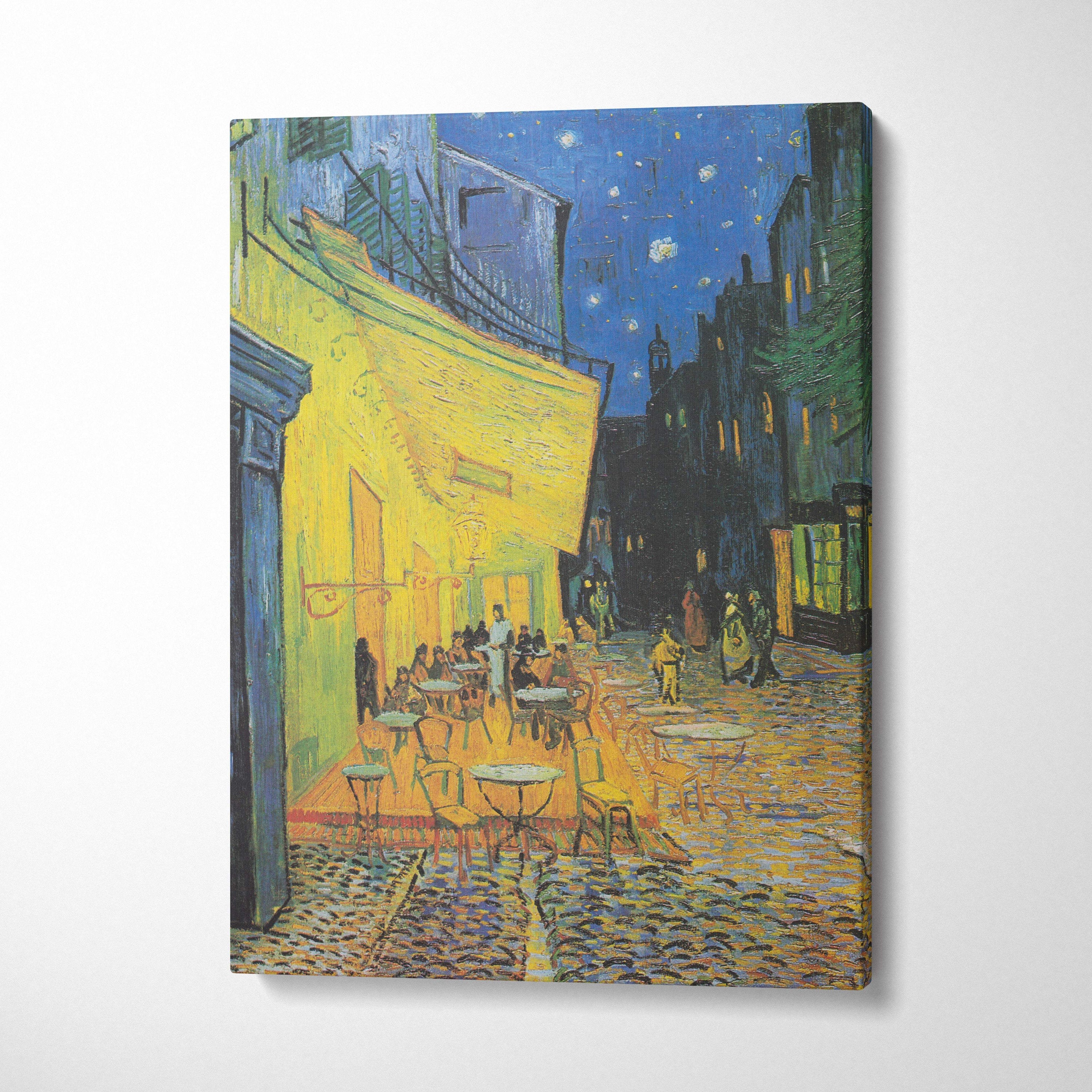 Cafe Terrace at Night canvas print by Vincent van Gogh starry night scene