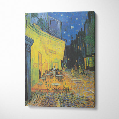 Cafe Terrace at Night canvas print by Vincent van Gogh starry night scene