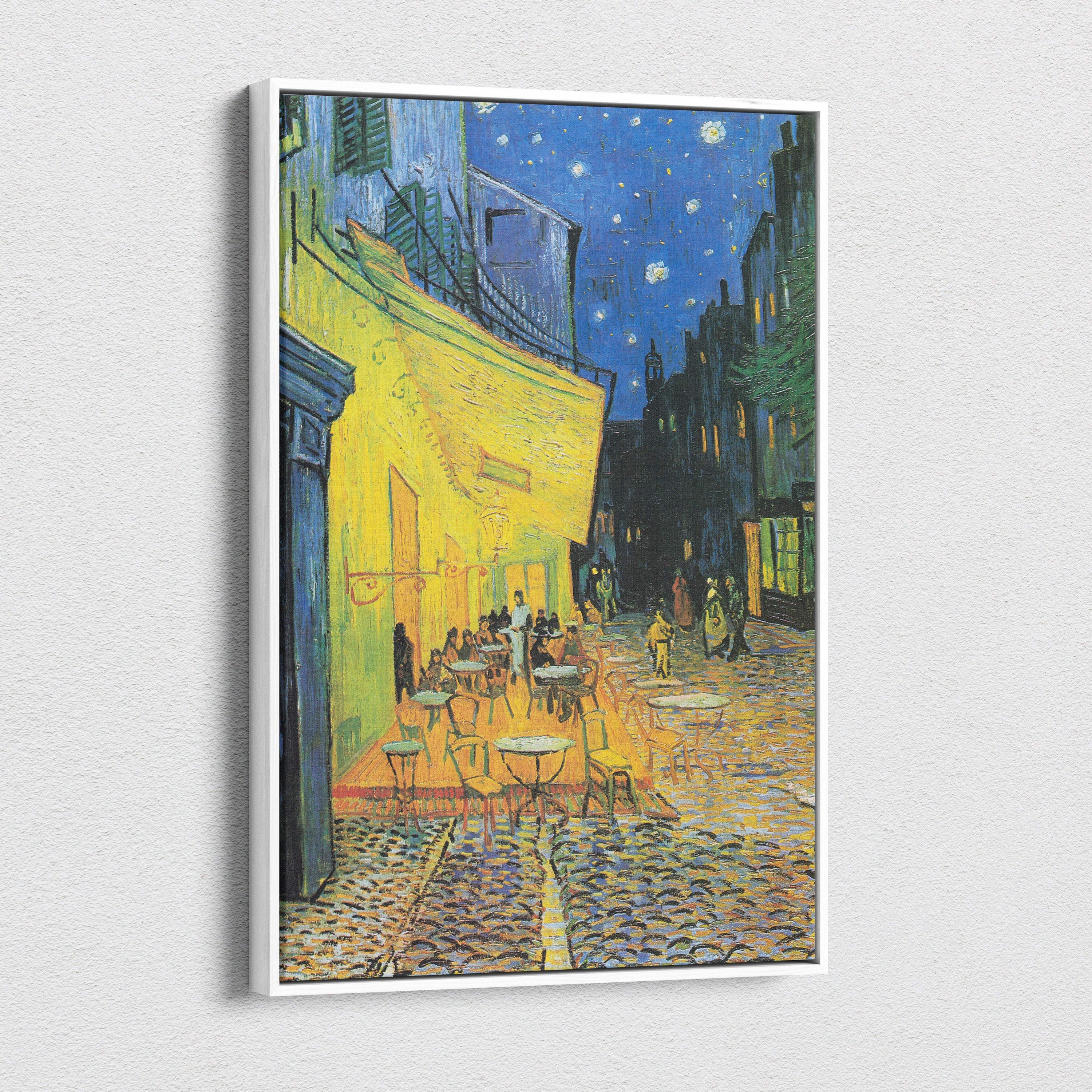 Framed Cafe Terrace at Night by Vincent van Gogh vibrant print