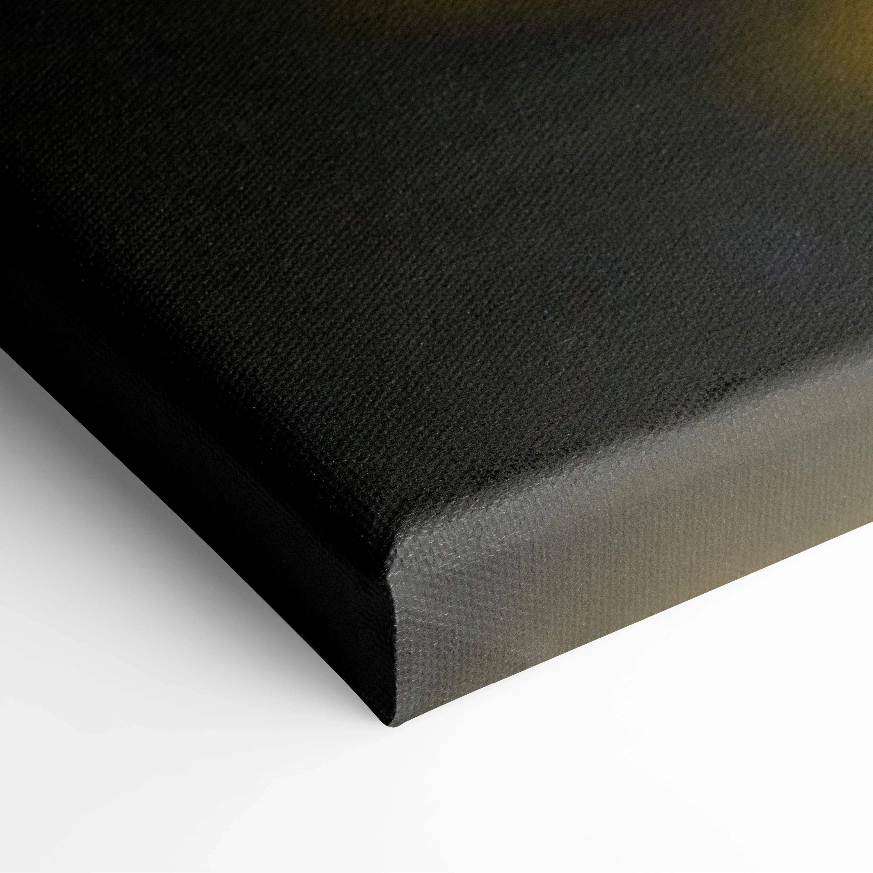 Black textured canvas back of Nocturnal Vision Aurora Borealis wall art