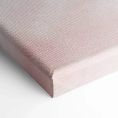 Serene dreamy Japanese pagoda on floating island pink canvas art