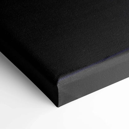Black canvas print textured surface wrapped edges Futuristic Desert Sunset silhouette