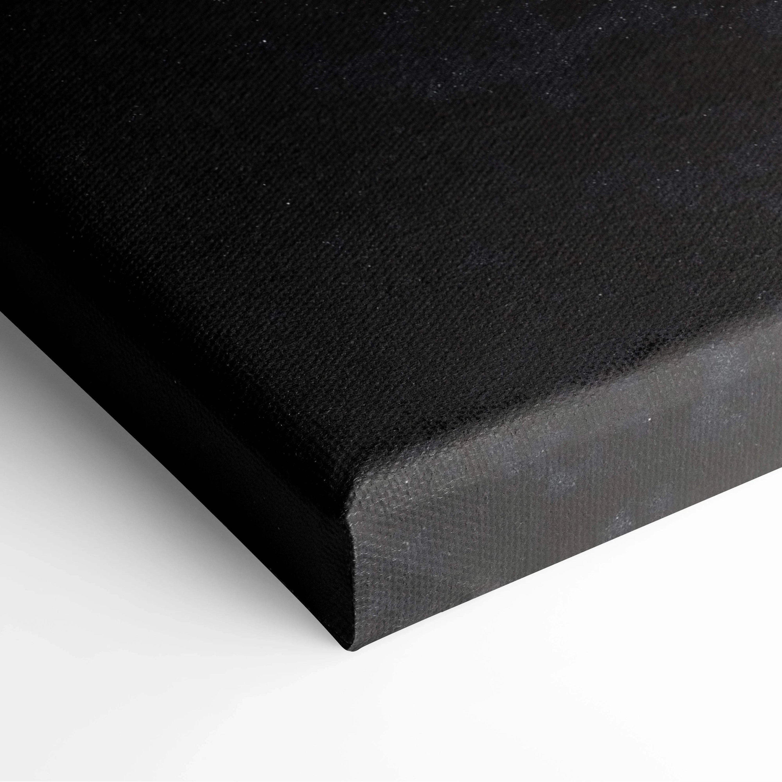 Black textured canvas back of epic sci-fi fiery sun solar flare wall art