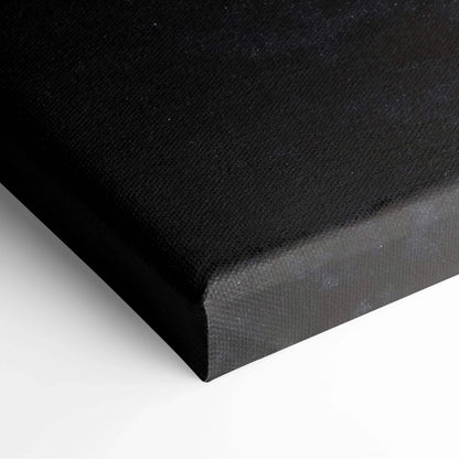 Black textured canvas back of epic sci-fi fiery sun solar flare wall art