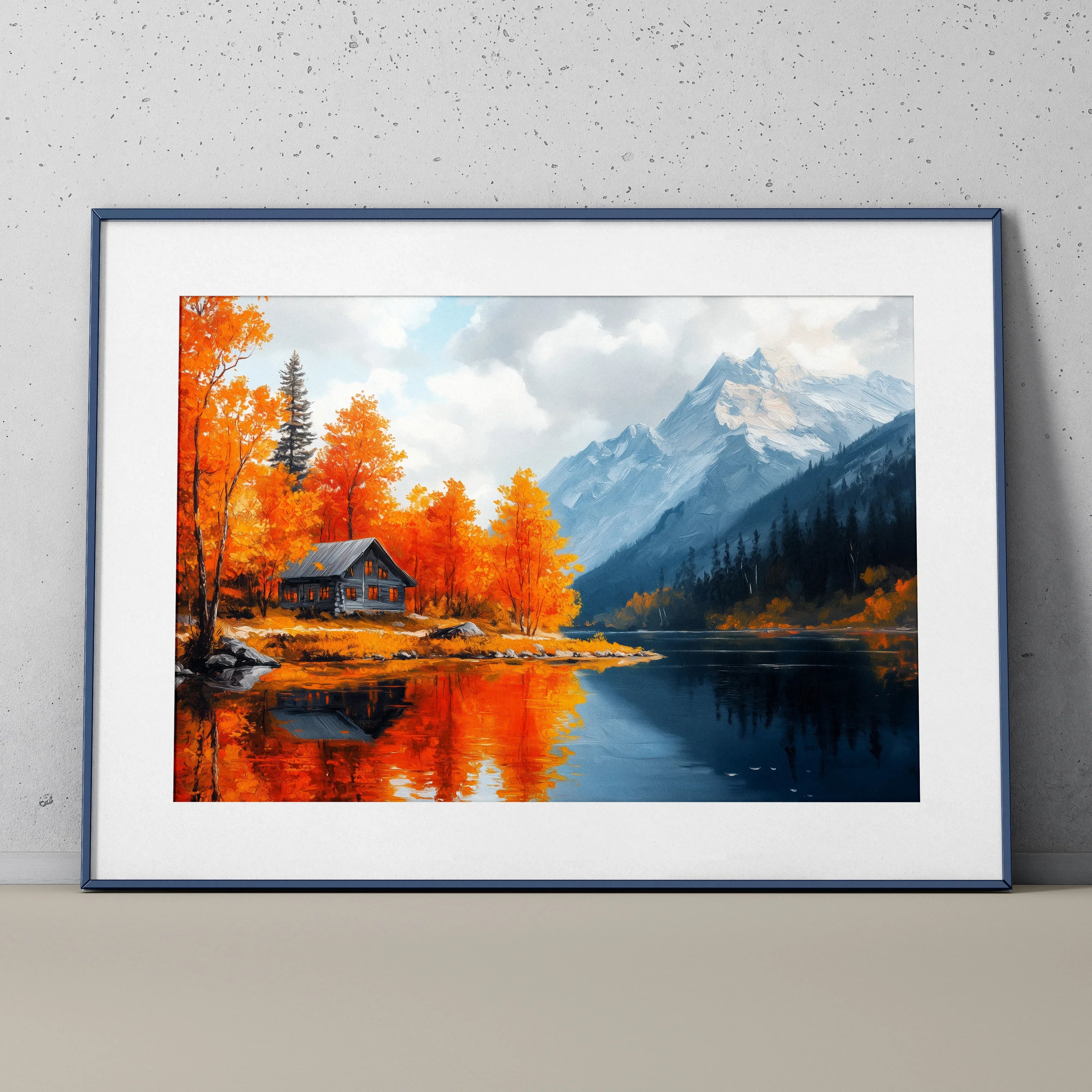 Vibrant Autumn Digital Art Print Poster - Throttle Designs