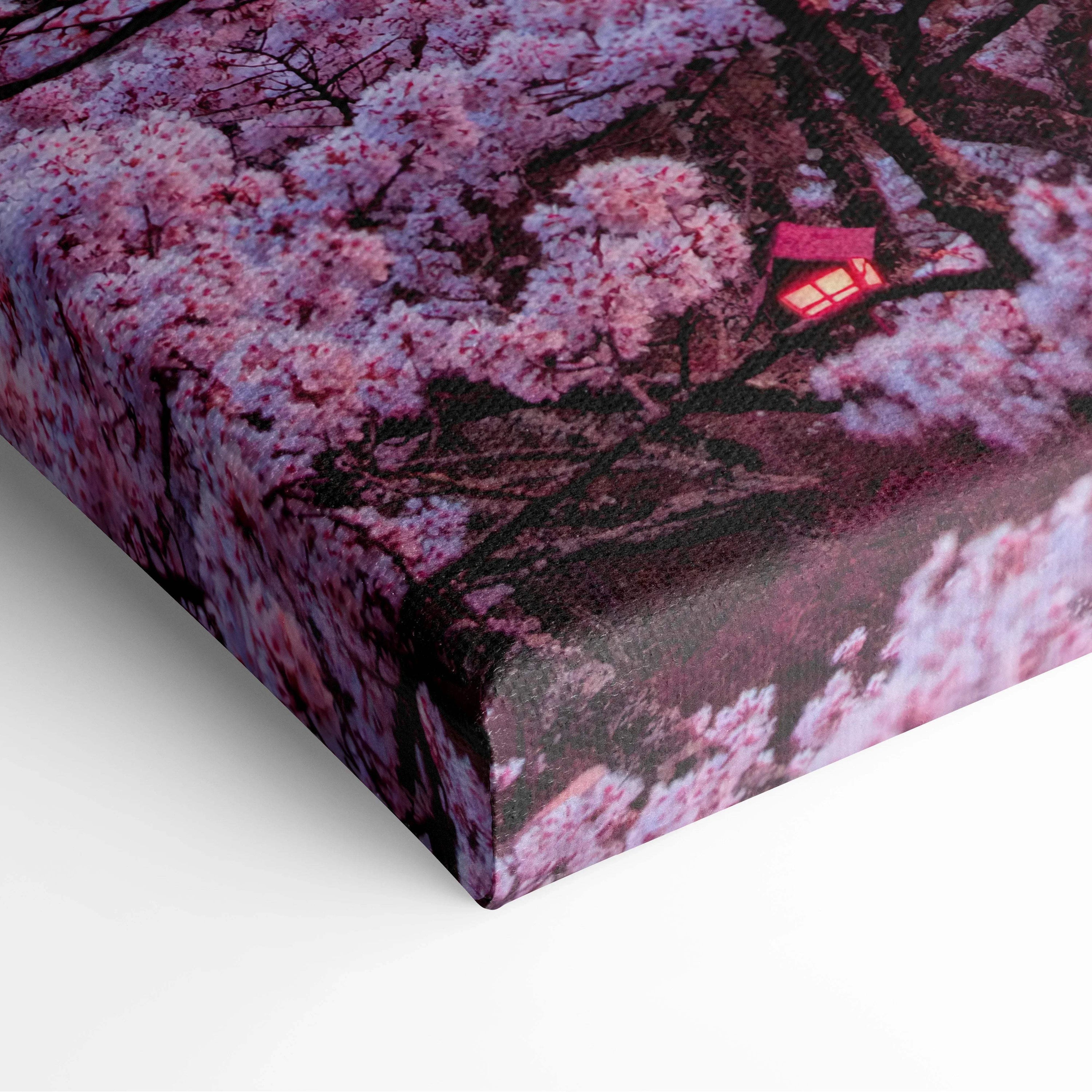 Mount Fuji Chureito Pagoda sunset cherry blossoms canvas print