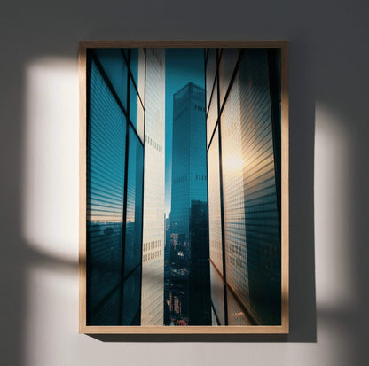 Captivating Building Art Print Wall Decor | Vertical - Throttle Designs