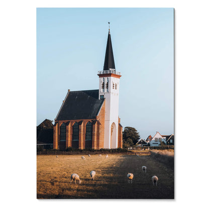 Inspirational Church Building Wall Art Print | Vertical - Throttle Designs