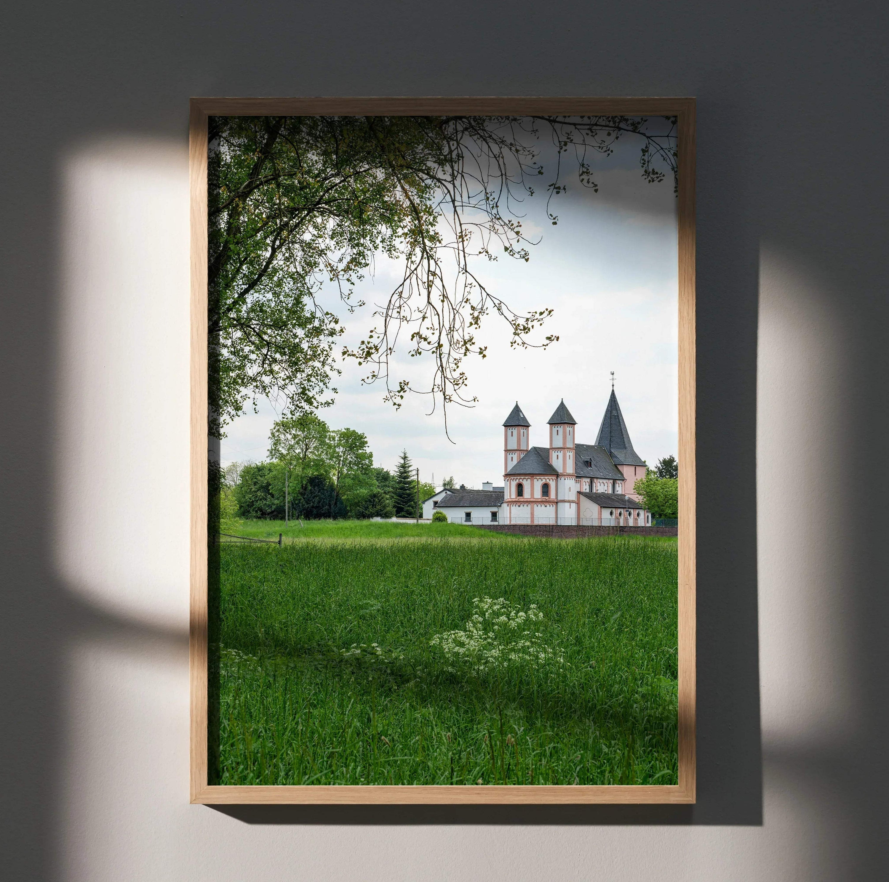 Vintage Church Architecture Faith Art Print Poster | Vertical - Throttle Designs
