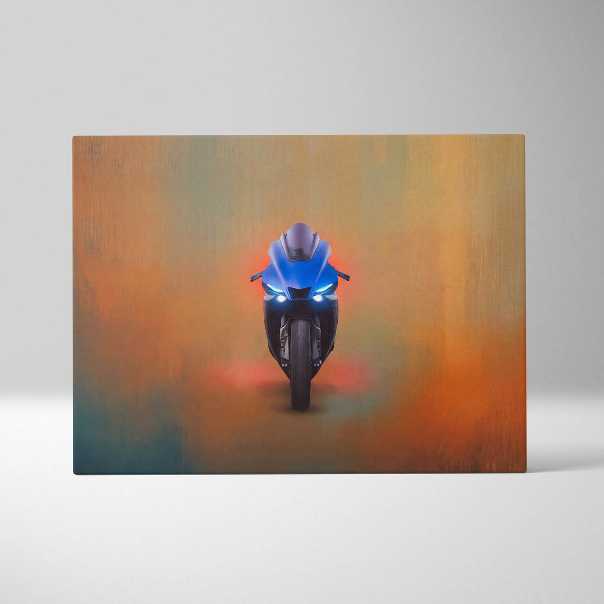 Yamaha R1 Inspired Canvas Art, Crossplane Superbike Poster and Racing Fan Decor