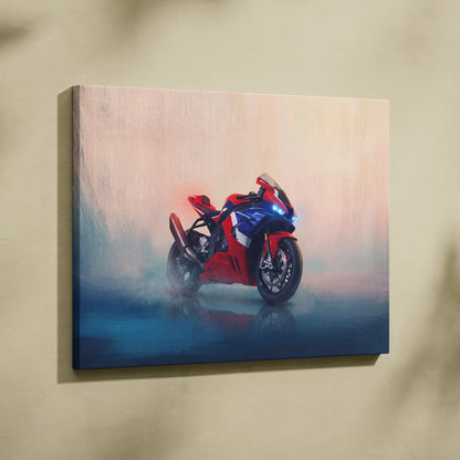 Honda CBR1000RR-R Inspired Canvas Art, Superbike Print and Racing Fan Gift