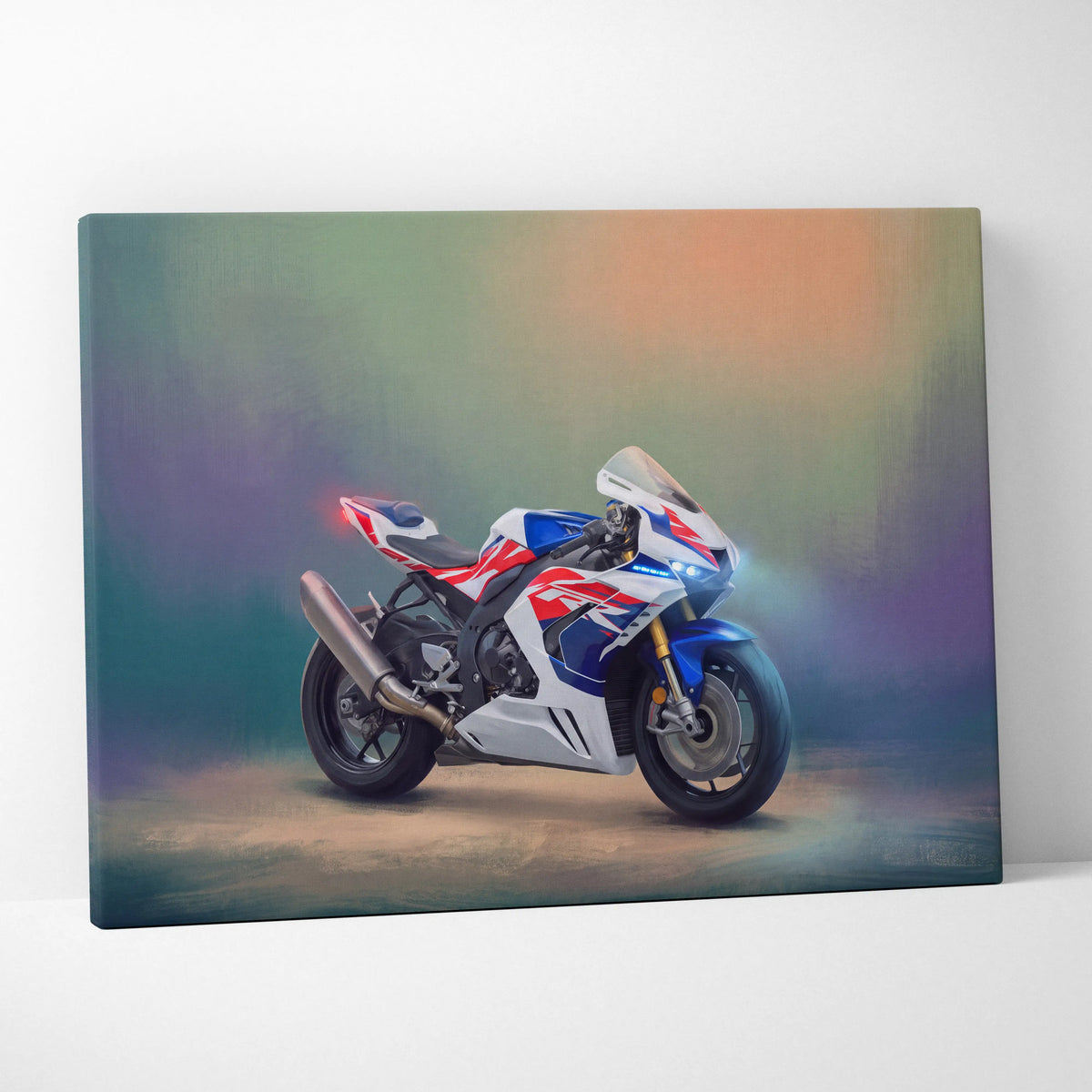 Honda CBR1000RR-R Inspired Supersport Wall Art, HRC Racing Canvas and Modern Wall Decor