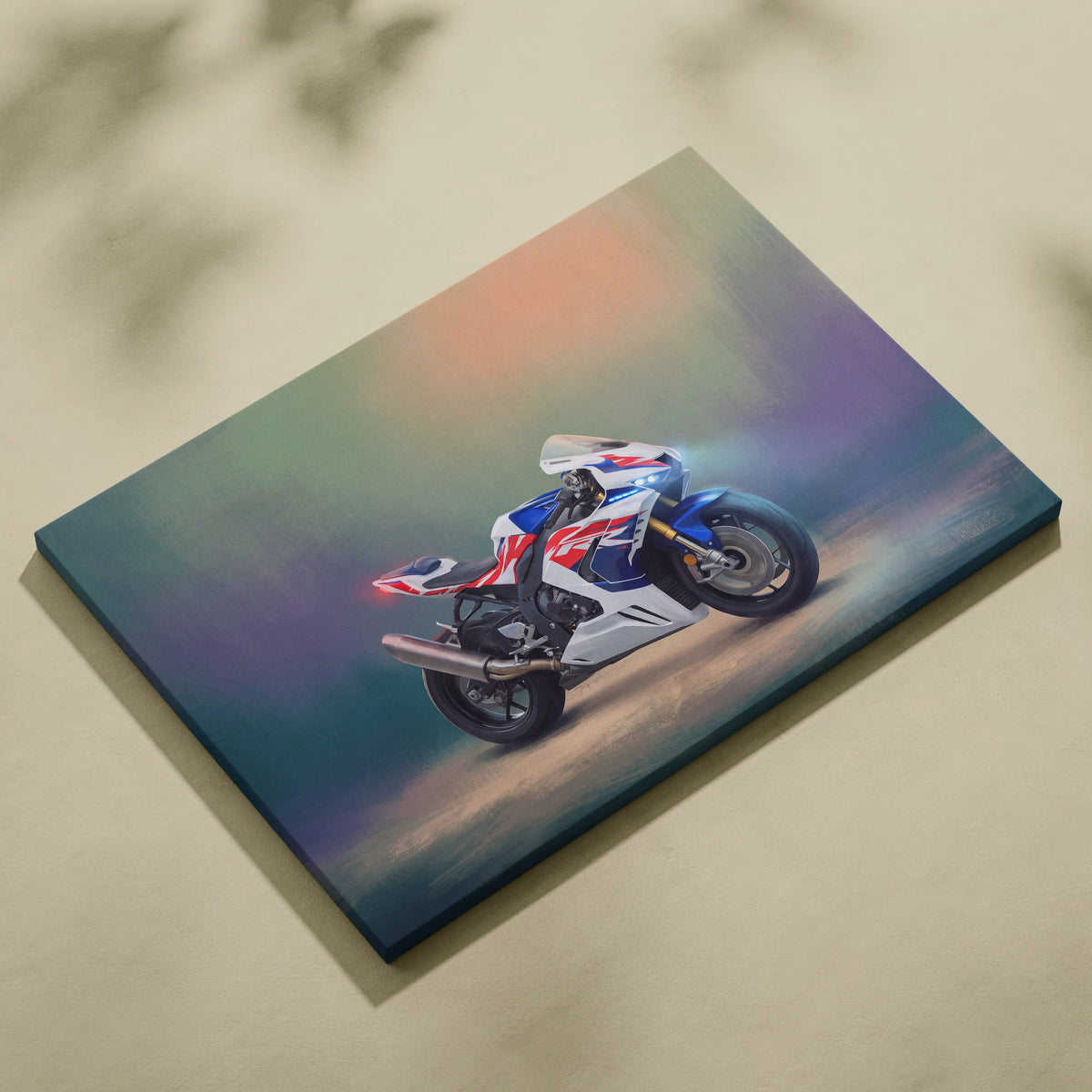 Honda CBR1000RR-R Inspired Supersport Wall Art, HRC Racing Canvas and Modern Wall Decor