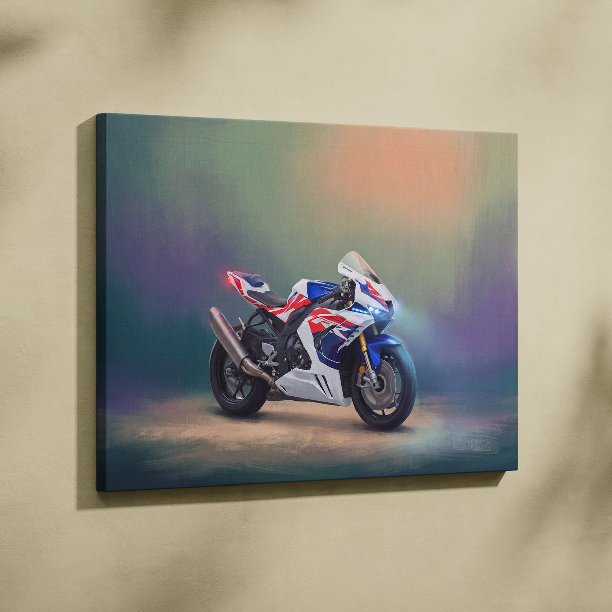 Honda CBR1000RR-R Inspired Supersport Wall Art, HRC Racing Canvas and Modern Wall Decor